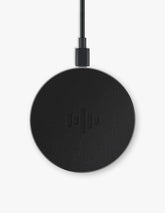 Wireless charger (Qi Charger) in Black Leather